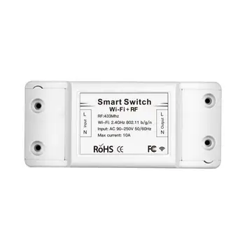 Tuya RF433 + WIFI Беспроводной пульт дистанционного управления Smart Switch приложение Smart Life Alexa Home MS-101WR 90-250 В