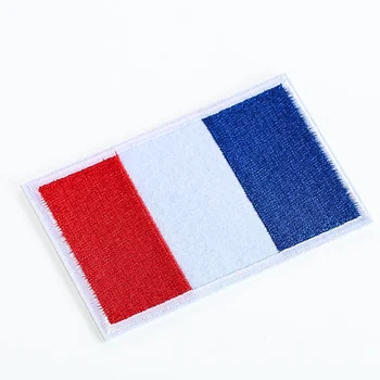 2ШТ Нашивки с французским флагом, изготовленные на заказ утюжки для одежды, принадлежности для вышивки, Значки для шитья одежды своими руками, аксессуары для вырезок