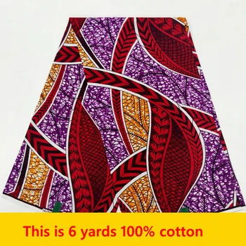 Восковая ткань Анкары 2022 Высококачественная ткань с африканским восковым принтом, 100% хлопок, Мягкий Африканский Гарантированный Настоящий Воск для платьев