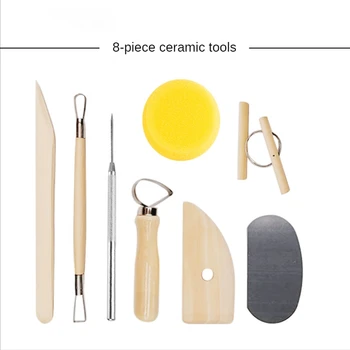 Нож для резки мягкой глины, инструменты для изготовления глины, инструменты для гончарного дела, инструменты для детей, взрослых и художников, пластическое искусство Изображение 2