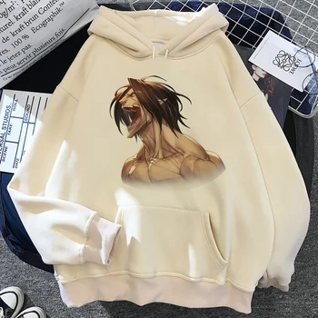 Aot Eren Attack on Titan Shingeki No Kyojin толстовки женские аниме 2023 Флисовая одежда свитер женская винтажная одежда