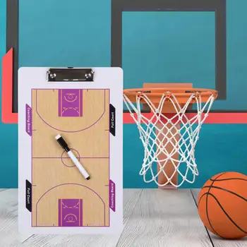 Настольная игра для тренеров по баскетболу с 1 маркером Доска для тренеров с маркерами Изображение 2