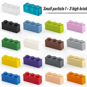 20шт Строительные блоки Small Particle 3622 High Brick 1x3, части, блоки DIY, Совместимые с креативными подарочными игрушками-замками