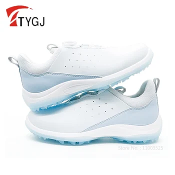 TTYGJ, женская дышащая водонепроницаемая обувь для гольфа, женские противоскользящие кроссовки для гольфа с пряжкой, легкие повседневные спортивные кроссовки для девочек Изображение 2