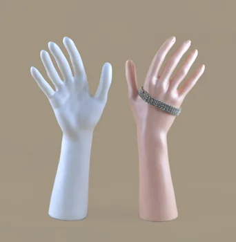 Бесплатная доставка!! Продается высококачественная пластиковая ручная модель-манекен в модном стиле с перчатками для рук Изображение 2