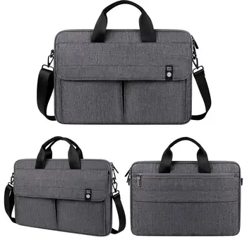 Многоцелевая сумка для ноутбука, портфель, сумка для ноутбука, сумка-мессенджер, дорожная сумка 13/14/15 дюймов для Macbook/ Asus/ Huawei Изображение 2