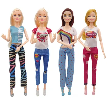6-точечная Кукла 30 см Набор для переодевания Модная девочка Детские Семейные Игрушки Аксессуары