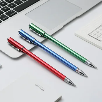 Металлическая гелевая ручка Scm K1 0,5 мм, Ручка для подписи, Карбоновая ручка, Бизнес-черный, 1ШТ
