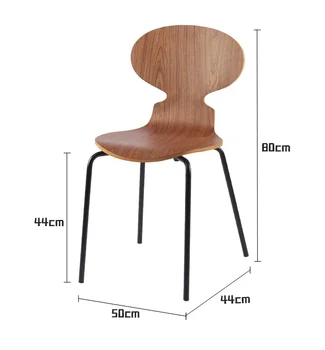 Кресло из массива дерева в скандинавском стиле, обеденный стул ant, домашний современный минималистичный стул для кафе, стул для отдыха, чтобы обсудить стулья.