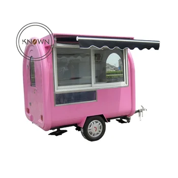 Тележка для хот-догов из нержавеющей стали OEM для продажи в Европе Мобильный фургон с едой Прицеп Индивидуальный автомобиль для общественного питания с мороженым Грузовик с едой