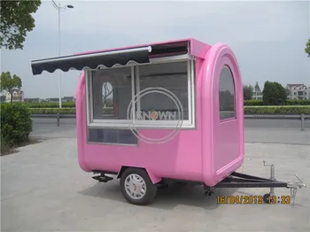 Тележка для хот-догов из нержавеющей стали OEM для продажи в Европе Мобильный фургон с едой Прицеп Индивидуальный автомобиль для общественного питания с мороженым Грузовик с едой Изображение 2