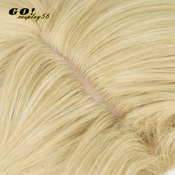Женский парик для косплея Луки Канеширо длиной 75 см Hololive VTuber Golden Women Hair Luxiem 2022 НОВАЯ Ролевая игра Idol Изображение 2