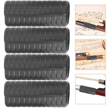 Футляр для скрипки, 4 предмета, принадлежности для музыкальных инструментов, аксессуары, детали для смычка, резиновая ручка, замена для студентов