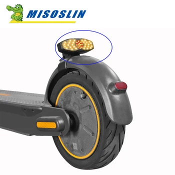 Мигающий задний фонарь с сигналом USB, перезаряжаемый для электрического скутера Ninebot Max G30, задний фонарь, поворотники с дистанционным управлением