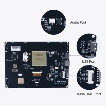 3,5-10,4-дюймовый Модуль Smart HMI Serial TFT LCD panel с мощным программным обеспечением + процессор Cortex A8 частотой 1 ГГц + Сенсорный экран для Raspberry Изображение 2