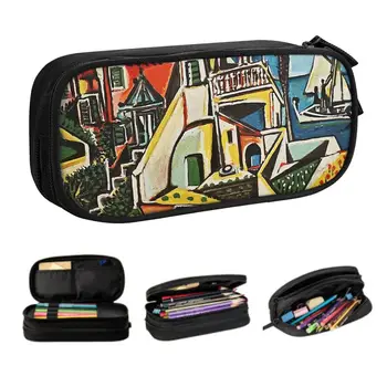 Пеналы для рисования Kawaii Пабло Пикассо для девочек И мальчиков, Большая сумка для хранения художественных работ, сумка для карандашей, школьные принадлежности