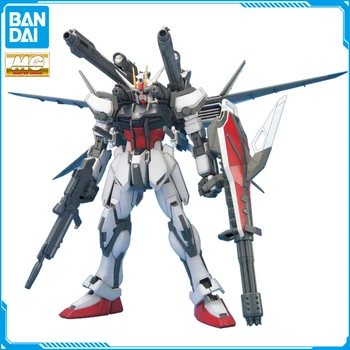 В наличии Оригинальная модель BANDAI GUNDAM MG 1/100 Strike Gundam + IWSP в сборе Робот Аниме Фигурки Игрушки