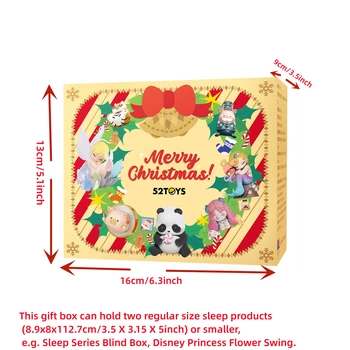 Упаковка рождественского подарка 52TOYS Mystery Box, размер: 16x13x9 см/6.3x5.1x3.5 дюйма Изображение 2