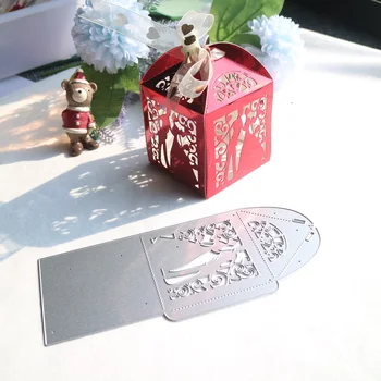 Штампы для резки свадебных коробок конфет для тиснения вырезок Ручной инструмент для изготовления альбомов Декор формы для ножей из углеродистой стали