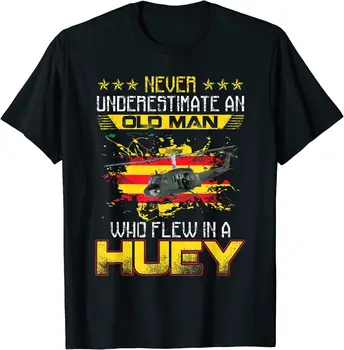 Ветеран Вьетнама Ветеранская рубашка Uh-1 Huey Helicopter Tee S-4XL