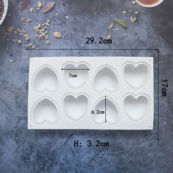 Силиконовая форма для Муссового торта 3D ручной работы, Желе, Яичный Пирог, Форма для выпечки хлеба, Инструмент для выпечки Изображение 2
