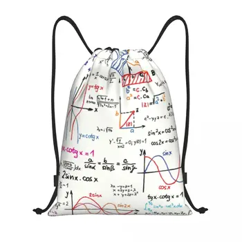 Математические формулы Математические числа Сумка на шнурке для покупок Рюкзаки для йоги Мужчины Женщины Geek Science Puzzle Спортивный рюкзак для спортзала