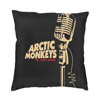 Arctics Monkeys Чехол для подушки 45x45 с декоративным принтом Рок-метал-группы, подушка для гостиной, двусторонняя