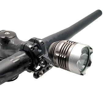 2X Адаптер для крепления велосипедной фары на штоке, Велосипедный передний фонарь, держатель светодиодной лампы, кронштейн, Разъем типа камеры Изображение 2