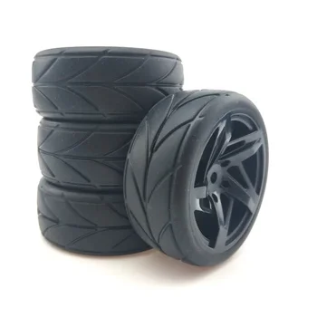 Резиновые шины и пластиковые колеса RC 6030-6081 4шт для шоссейных гонок HSP HPI 1:10