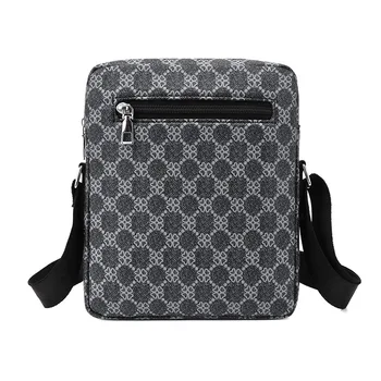 Дизайнерская сумка через плечо для мужчин, сумки люксового бренда, повседневная мужская сумка-мессенджер, модная мужская сумка, кожаная перевязь, сумки через плечо Изображение 2