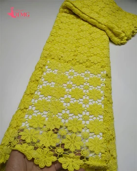 OIMG Нигерийская гипюровая кружевная ткань 2024, высококачественная Африканская кружевная ткань с водяным соусом и пайетками для женских вечерних платьев
