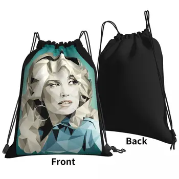 Долли Партон для президента, американский портрет, сумки на шнурках, спортивная сумка, Школьный ранец, сумка для хранения, школьная спортивная сумка Изображение 2