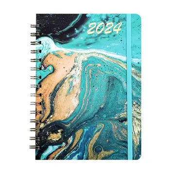 Свободный блокнот-планировщик на месяц, плавный почерк, утолщенная страница формата А5 на катушке, Блокнот-календарь