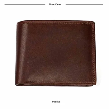 Мужской короткий кошелек Crazy Horse Leather из натуральной кожи с карманом для монет, функция мужского кошелька, мужские держатели карт, кошелек-клатч