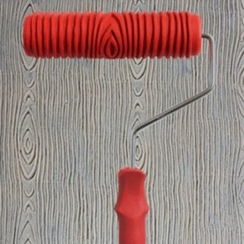 2шт 7-дюймовый малярный валик, инструмент для украшения стен своими руками, 7 дюймов для текстурированного дизайна под дерево Изображение 2