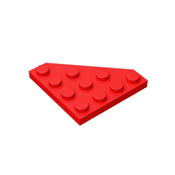 Gobricks GDS-554 Клин, Пластина 4 x 4 Срезанных уголка совместим с детскими строительными блоками lego 30503 