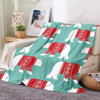 Одеяло с рисунком мультяшного медведя, фланелевое теплое мягкое плюшевое одеяло для дивана-кровати, плюшевые одеяла, детское, офисное одеяло, Одеяло на заказ в подарок