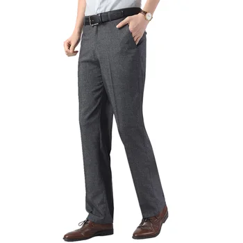 Летние прямые мужские брюки 2020 Весна, Новый стиль, мужские повседневные брюки из хлопка и льна, дышащие повседневные брюки из льна без глажки