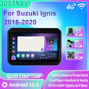 JUSTNAVI QLED Android Для Suzuki Ignis 2016-2020 Автомобильный Стерео Радио Мультимедийный Плеер Беспроводной Carplay Auto Без Навигации 2din