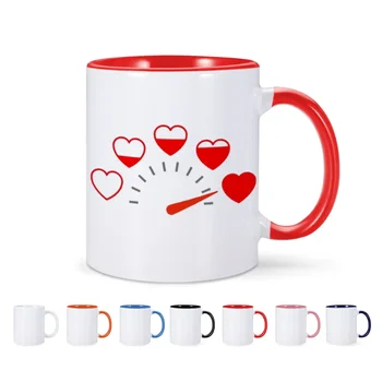 Пара кофейных кружек, керамических для подарка на День Святого Валентина, юбилеи, жене, мужу, девушке, парню, любителям творчества, Уникальный подарок