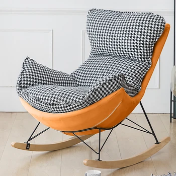 Минималистичное кресло-качалка для гостиной, Эргономичное скандинавское Уникальное кресло для ожидания в гостиной, Модное расслабляющее украшение Silla Plegable