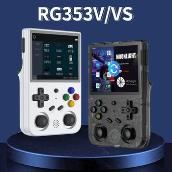 RG353V Винтажная Портативная Игровая Консоль 3,5 дюйма 640*480 Linux Dual Портативный Двухсистемный ПК Ностальгический Подарок На День Рождения