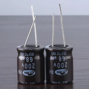 10шт электролитический конденсатор SAMWHA RH 200v 68 мкф 16x20 мм 105 °C