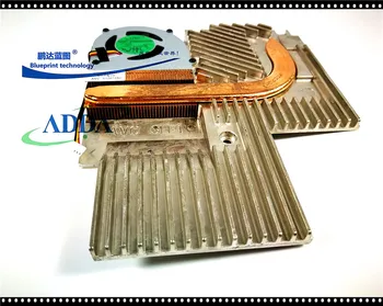 Новый бесшумный вентилятор охлаждения ноутбука HP Ay04605hx07b300 5V с медным ребром охлаждения Изображение 2