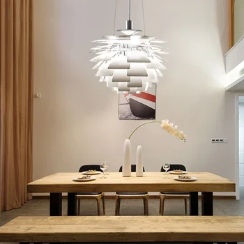 Дания, Подвесная люстра из сосновой шишки, выставочный зал, гостиная, кафе в отеле, алюминиевая светодиодная подвесная лампа, освещение для дома, декор Изображение 2