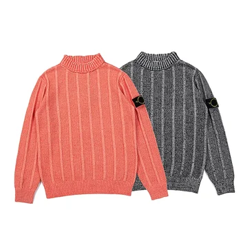 Итальянский модный бренд cp Новый свитер в полоску, повседневный свитер, пуловер, толстовка