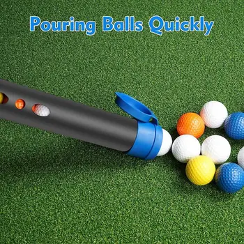 Алюминиевая трубка для подбора мячей для гольфа, вмещающая 20 мячей для гольфа, инструмент для сбора мячей для гольфа Изображение 2
